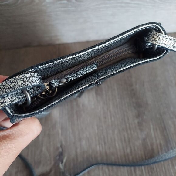 THE SAK WOMEN'S LOS FELIZ MINI CROSSBODY IN DARK SILVER - Picture 3 of 9
